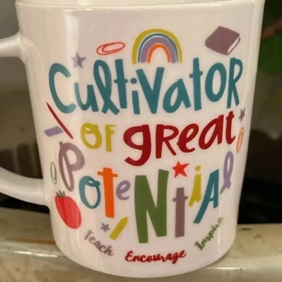 Pfaltzgraff By Courtney Davis Teacher Coffee Tea Hot Chocolate Soup Mug - Picture 1 of 12